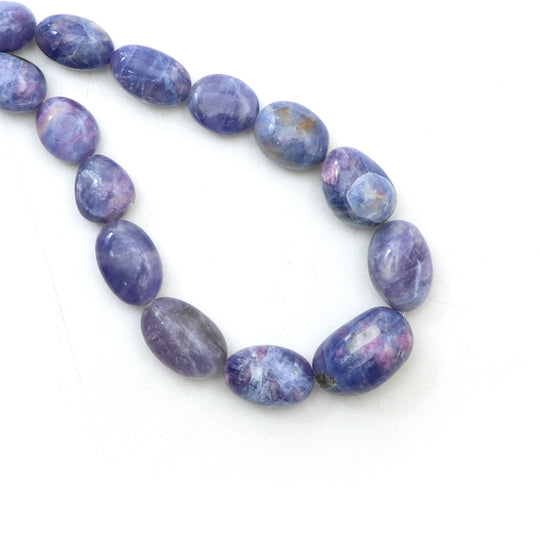 Hackmanite Smooth Tumble Beads, 9.5x10 mm To 16x24 mm, Hackmanite Jewelry Making Beads, 20 Inches Full Strand, Price Per Strand