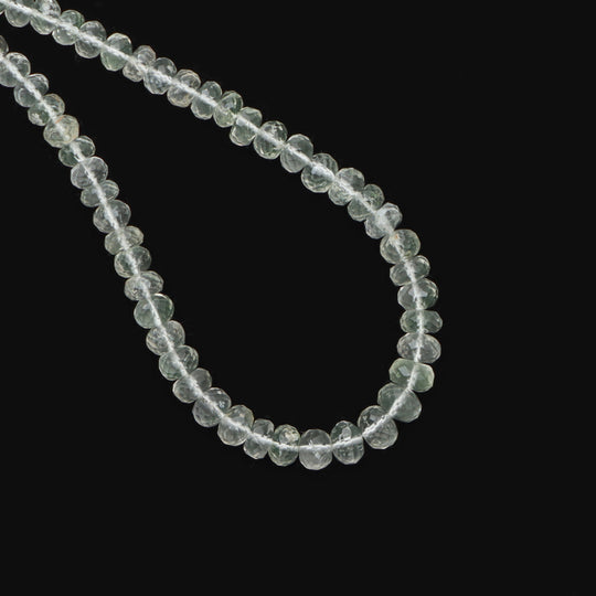 Hyalite Opal Faceted Rondelle Beads, 4 mm To 7 mm, Hyalite Opal Jewelry Making Beads, 18 Inches Full Strand, Price Per Strand