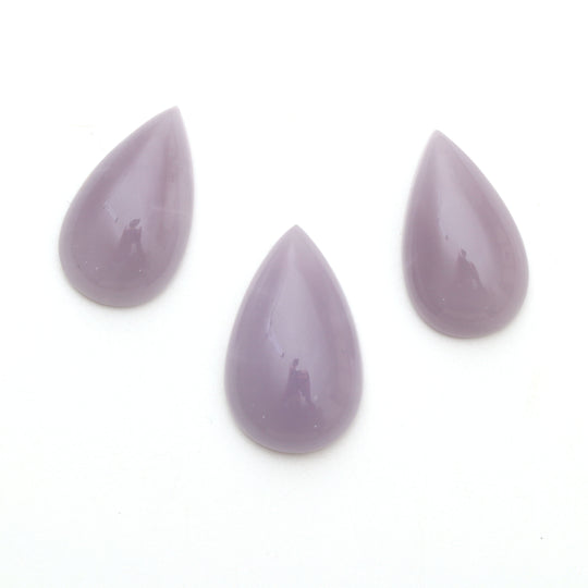 Natural Yttrium Fluorite Smooth Pear Cabochon Gemstone | 15x25 mm to 16x27 mm | Gemstone Cabochon | Set of 3 Pieces