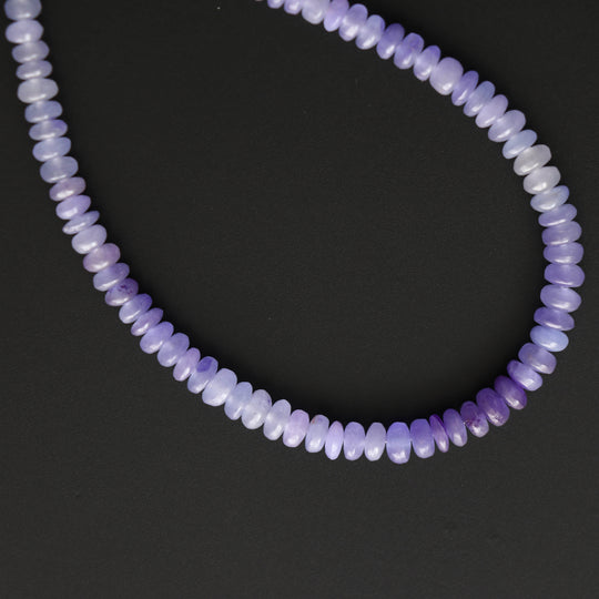 Natural Jade Dyed Smooth Beads, 4 mm to 5 mm, Jade Jewelry Making Beads, 8 Inch, Full Strand, Price Per Strand