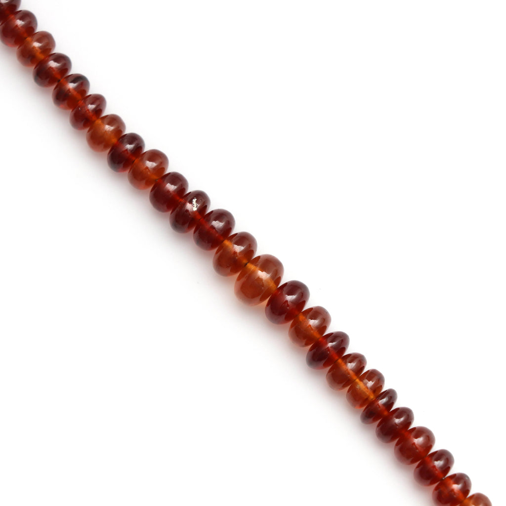 Hessonite Garnet Smooth Round , 6.5 MM to 9.5 MM, Hessonite Garnet, 8 Inch ,Price Per Strand - National Facets, Gemstone Manufacturer, Natural Gemstones, Gemstone Beads