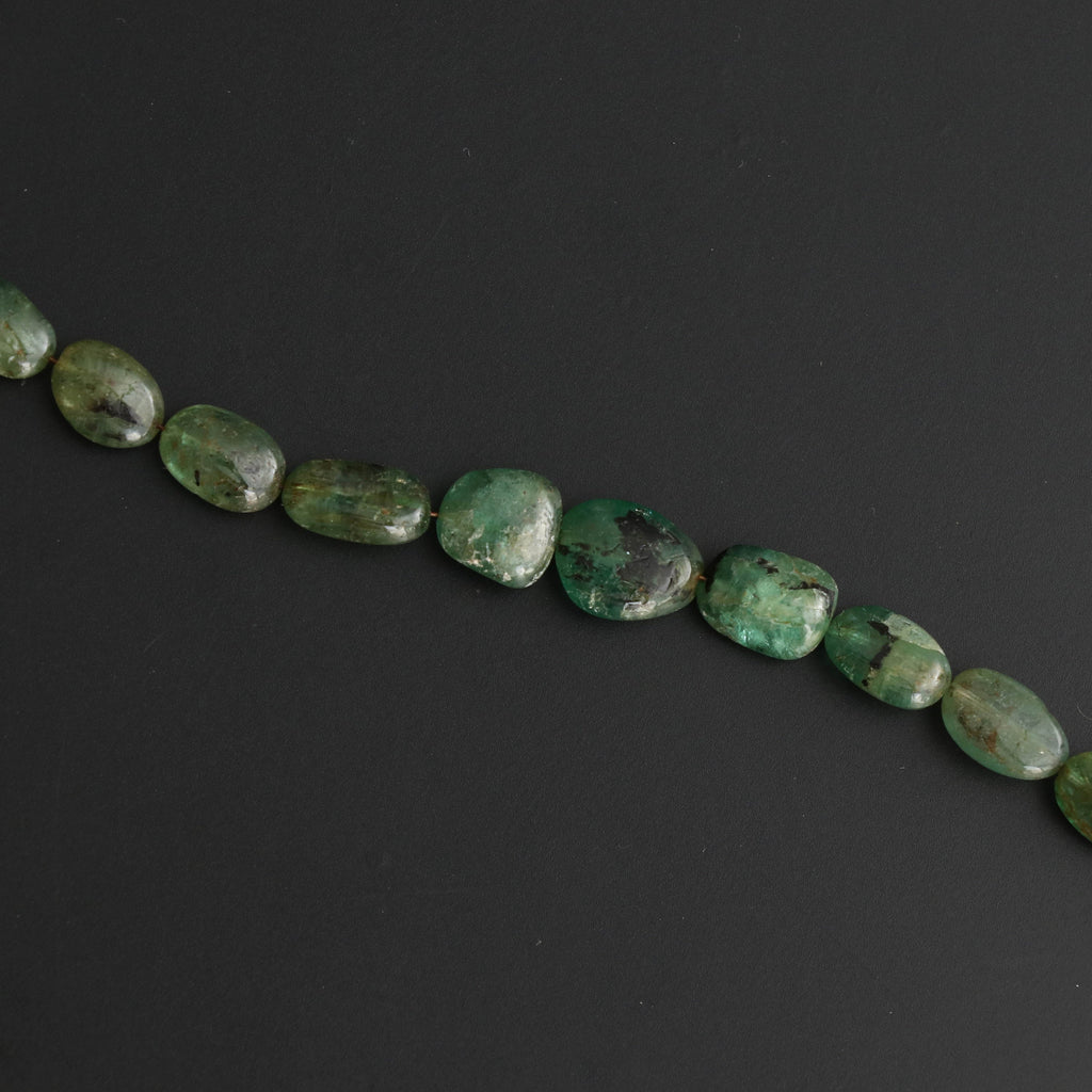Emerald Smooth Tumble Beads - 6x8 mm to 10x12 mm - Emerald Tumble Gemstone- Gem Quality , 8 Inch/ 20 Cm Full Strand, Price Per Strand - National Facets, Gemstone Manufacturer, Natural Gemstones, Gemstone Beads