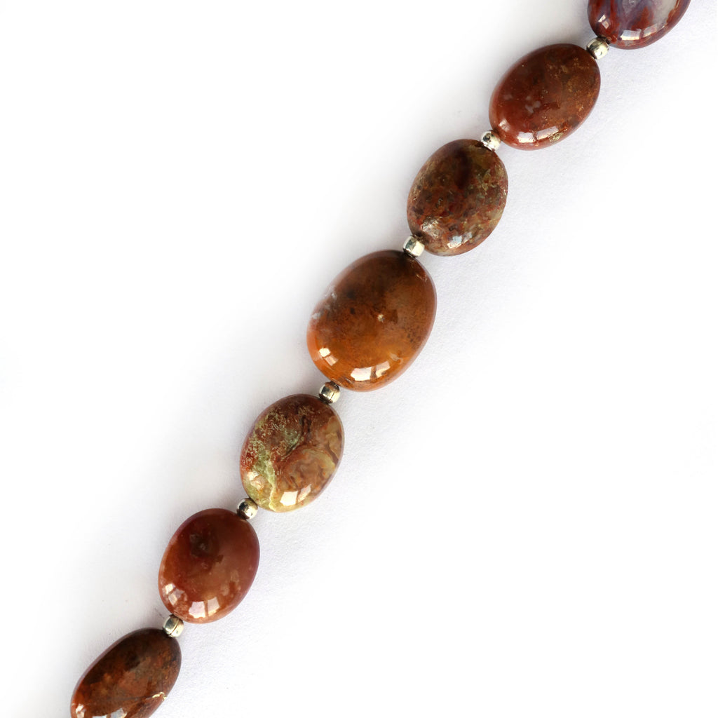 Jasper Smooth Tumble Beads- 10x8 mm to 16.5x13 mm - Jasper Tumble - Gem Quality , 8 Inch/20 Cm Full Strand, Price Per Strand - National Facets, Gemstone Manufacturer, Natural Gemstones, Gemstone Beads