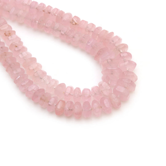Morganite Smooth Hexagon Beads, 7 mm to 11.5 mm, Morganite Beads, Natural Morganite Gemstone Beads, 20 Inches Full Strand, Price Per Strand