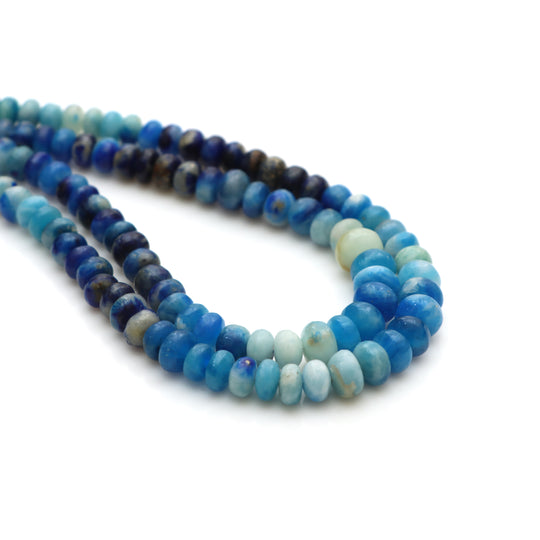 Natural Afghanite Smooth Rondelle Beads, 5.5 mm To 7.5 mm, Afghanite Plain Beads, Afghanite Jewelry Beads, 18 Inch Strand, Price Per Strand