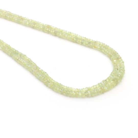 Chrysoberyl Faceted Rondelle Beads, 2.5 mm to 4 mm, Rondelle Chrysoberyl Beads, Faceted Chrysoberyl, 18 Inches Strand, Price Per Strand