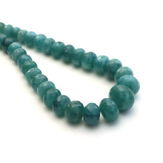 Grandidierite faceted rondelle beads, 6 mm to 18 mm, Rondelle shape grandidierite , Grandidierite beads, 18 inches strand, Price per strand
