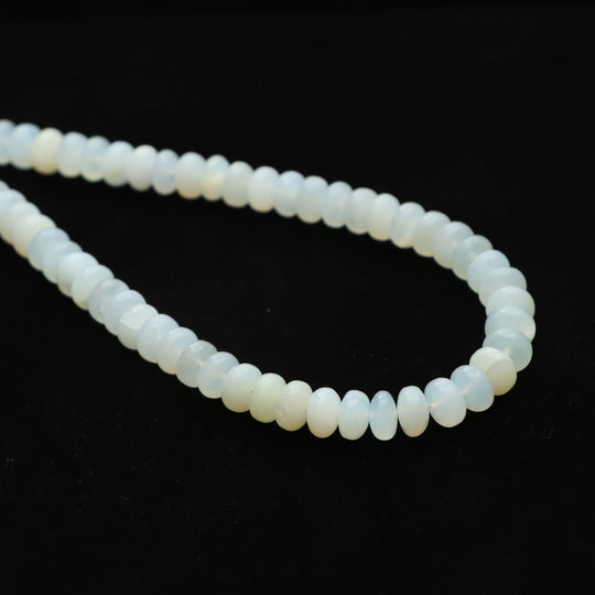 Peru opal smooth rondelle beads, 7.5 mm to 8 mm, Peru opal jewelry making beads, Rondelle shape peru opal, 18 inch strand, Price per strand