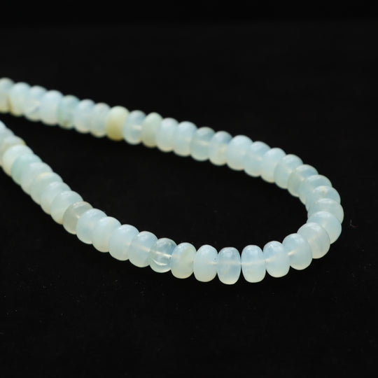 Peru opal smooth rondelle beads, 7.5 mm to 8 mm, Peru opal jewelry making beads, Rondelle shape peru opal, 18 inch strand, Price per strand