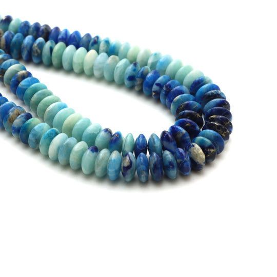 Afghanite Smooth Saucer Beads, 12 mm, Saucer Shape Afghanite, Plain Afghanite Beads, 18 Inches Strand,