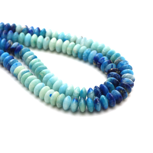 Afghanite Smooth Saucer Beads, 10 mm, Saucer Shape Afghanite, Plain Afghanite Beads, 18 Inches Strand,