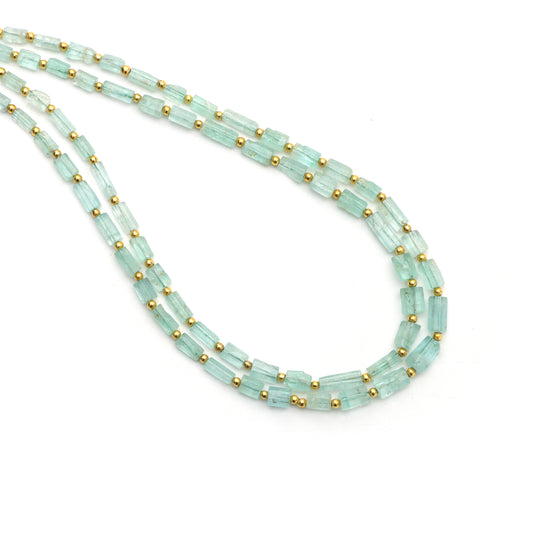 Emerald Faceted Cylinder Beads, 2.5x4.5 To 4x7.5mm , Emerald Jewelry Making Beads, Emerald Beads, 18 Inches Full Strand, Price Per Strand