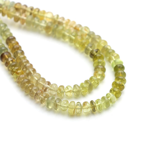 Chrysoberyl Smooth Rondelle Beads, 4.5 mm To 5.5 mm, Plain Chrysoberyl Beads, Chrysoberyl Jewelry Making Beads, 18 Inches, Price Per Strand