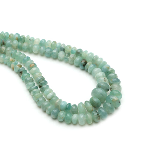 Grandidierite Smooth Rondelle Beads, 4.5 mm To 9 mm, Grandidierite Jewelry Making Beads, Plain Grandidierite, 18 Inches, Price Per Strand