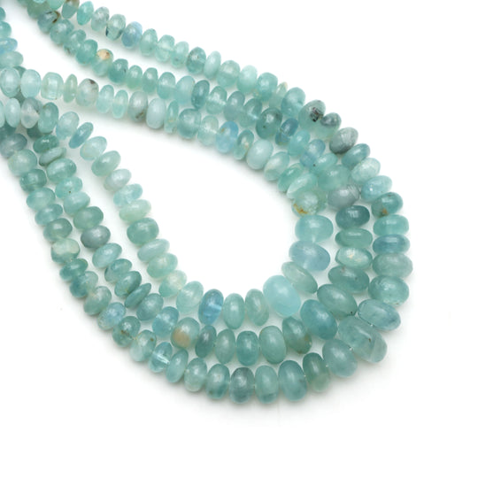 Grandidierite Smooth Rondelle Beads, 4 mm To 10 mm, Grandidierite Jewelry Making Beads, Plain Grandidierite, 18 Inches, Price Per Strand