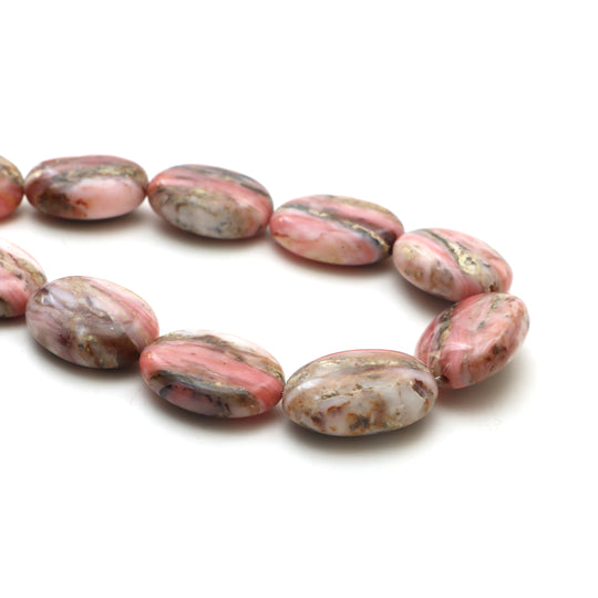 Candy opal smooth tumble beads, 16x22.5 mm to 20.5x28 mm, Plain candy opal beads, Tumble shape candy opal, 20 inch strand, Price per strand