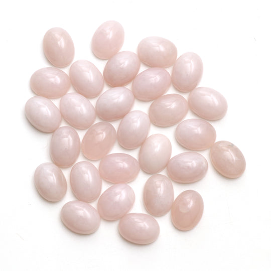 Natural Lavender Chalcedony Smooth Oval Loose Gemstone, 12x16 mm, Chalcedony Gemstone, Plain Oval Cabs, Chalcedony Cabs, Set of 28 Pieces