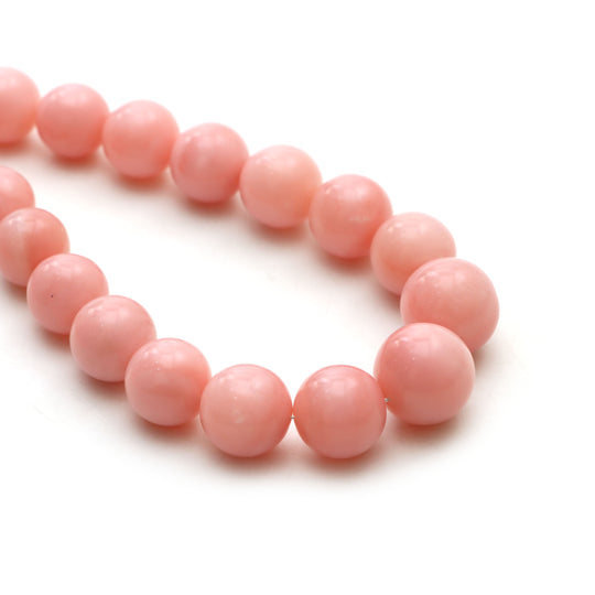 Pink opal smooth round ball beads, 12 mm to 16.5 mm, Pink opal jewelry making beads, Round shape opal, 20 inches strand, Price per strand