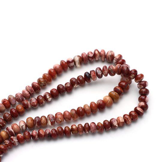 Howardite Opal Smooth Rondelle Beads, 6 mm to 8 mm, Howardite Opal Beads, Plain Opal Beads, 18 Inches Full Strand, Price Per Strand