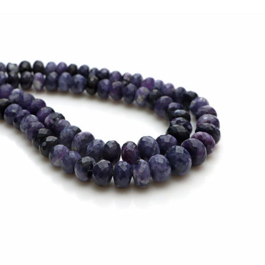 Purple Opal Faceted Rondelle Beads, 6 mm to 11 mm, Opal Purple Beads, Opal Jewelry Beads, 18 Inches Full Strand, Price Per Strand,