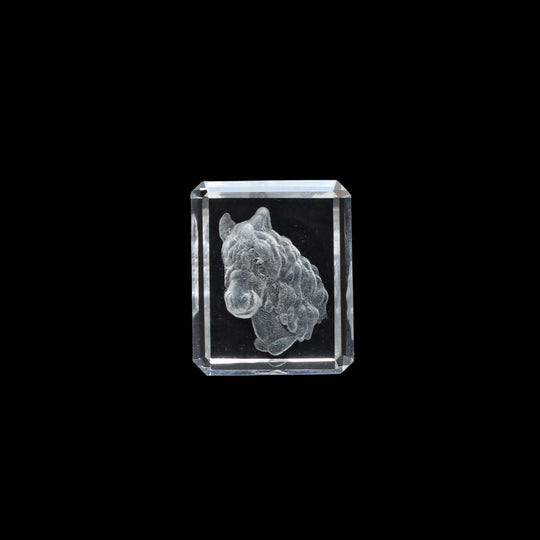 Crystal Intaglio Carving Loose Gemstone, 16x20 mm, Crystal Jewelry Making Gemstone, Intaglio Carving, Crystal Horse, 1 Piece