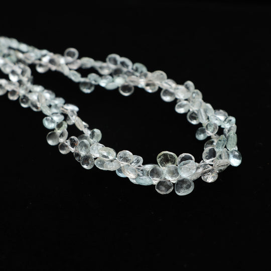 Multi Beryl Faceted Heart Shape Beads | briolette Gemstone | 18 Inches Strand | 5x5mm to 6x6 mm, Wholesale Gemstone For Jewelry making Beads