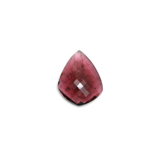 Bi-Color Tourmaline Faceted Shield Loose Gemstone, 23x29mm, Tourmaline Gemstone, Tourmaline Shield Cut, 1 Pieces
