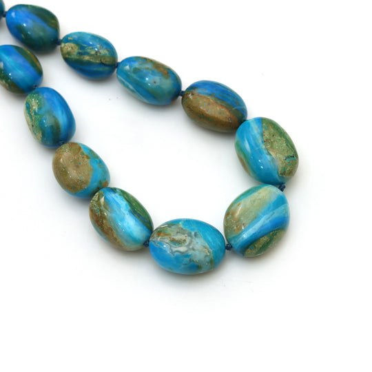 Opalina Smooth Tumble Beads, 11x15.5 mm To 16.5x23 mm, Opalina Nuggets Beads,  Opalina Jewelry Making Gemstone Beads, 18 Inches Full Strand