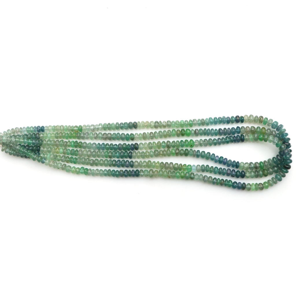 Natural Kornerupine Smooth Rondelle Beads