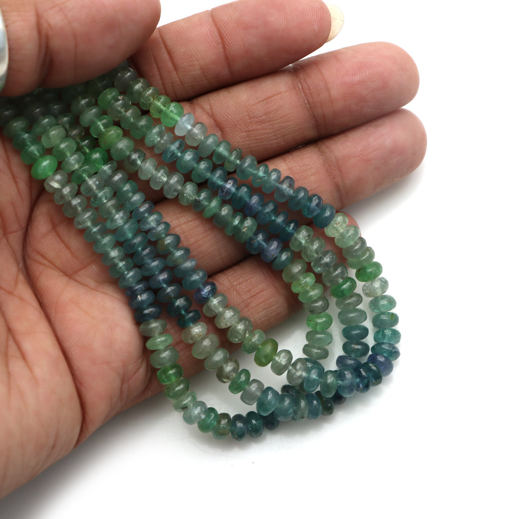 Natural Kornerupine Smooth Rondelle Beads