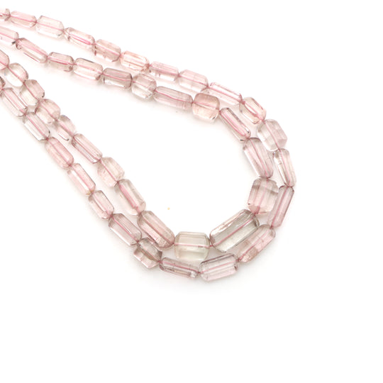 Pink Tourmaline Faceted Cylinder Beads, 4x4.5 mm to 5.5x14 mm, Tourmaline Jewelry Making Beads, 18 Inches Full Strand, Price Per Strand