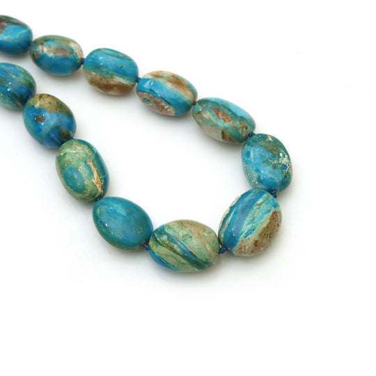 Opalina Smooth Tumble Beads, 10.5x16 mm To 16.5x21 mm, Opalina Jewelry Making Beads, Tumble Shape Opalina, 18 Inches Strand Price Per Strand