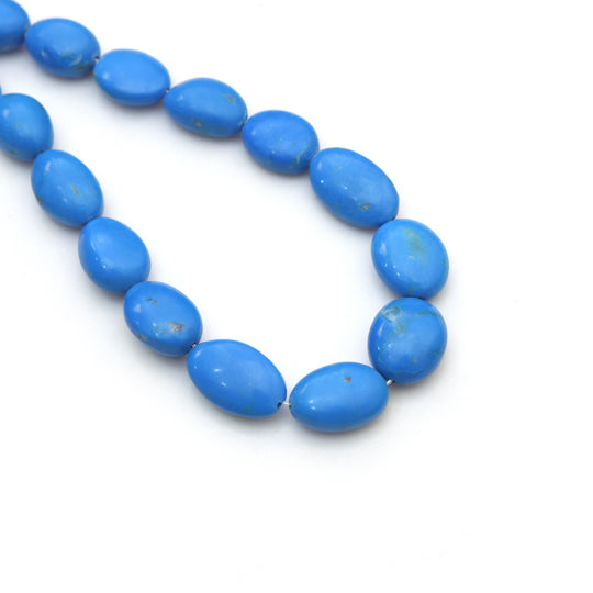 Ceruleite Smooth Tumble Beads, 8.5x10.5 mm To 12x19 mm, Plain Cerulite Beads, Tumble Shape Beads, 20 Inch Strand, Price Per Strand