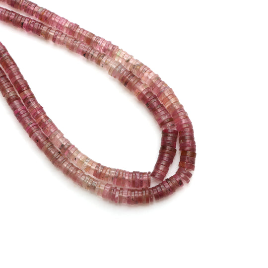 Natural Tourmaline Smooth Tyre , Unique Tourmaline Beads Strand, 4.5 to 6 mm, 18 Inches Full Strand, Price Per Strand, Jewelry Making