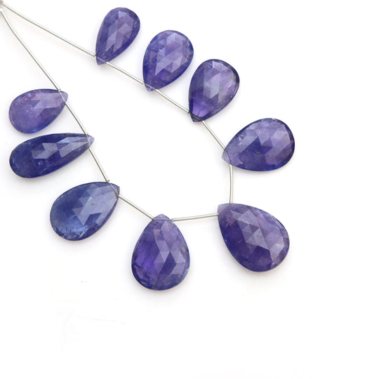 AAA Tanzanite Faceted Pear, 13x24 mm To 20.5x30 mm, Tanzanite Pear Cut Stone, Brilliant Violet Blue Tanzanite Gemstone December Birthstone