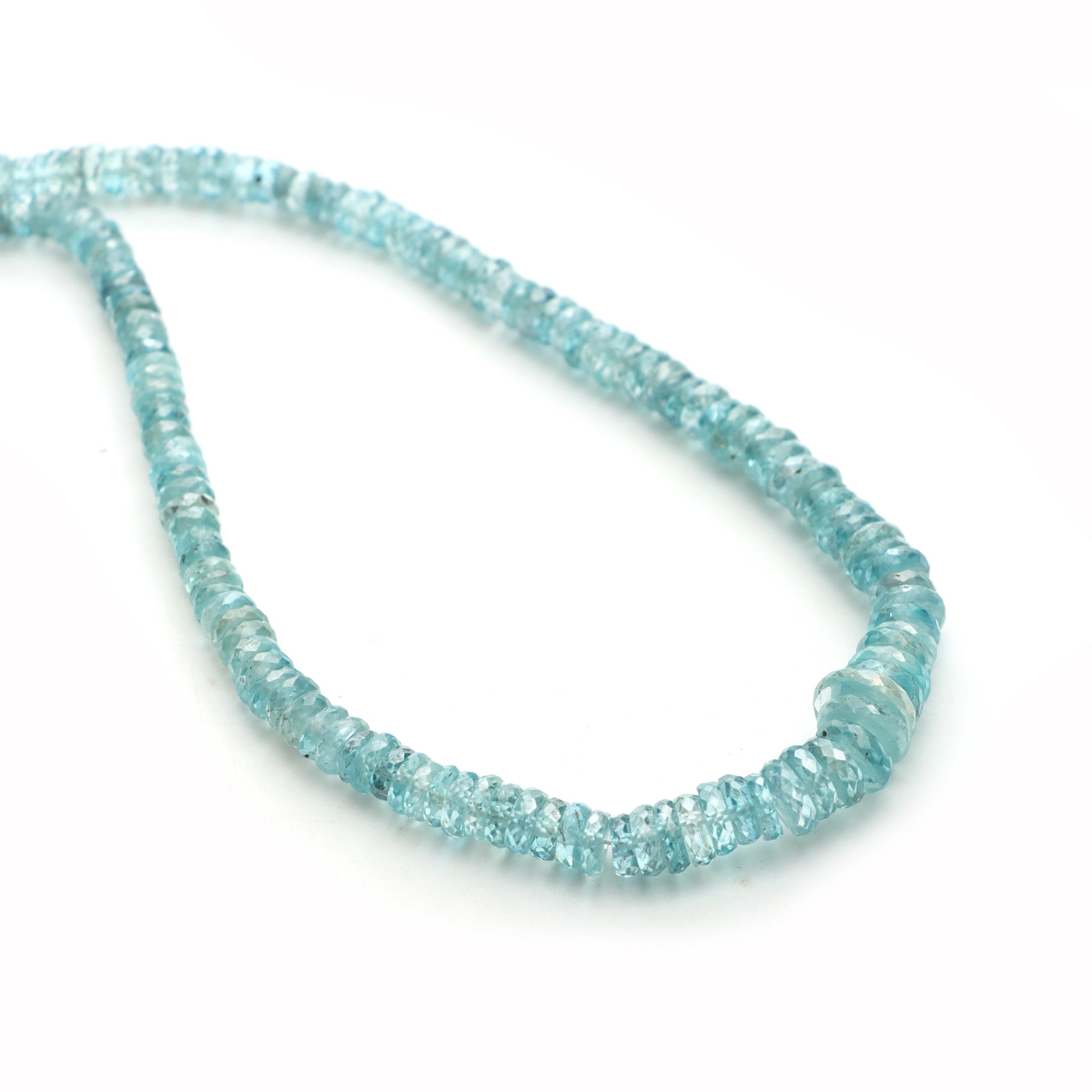 Blue Zircon Faceted Tyre Beads, To Zircon Jewelry Making