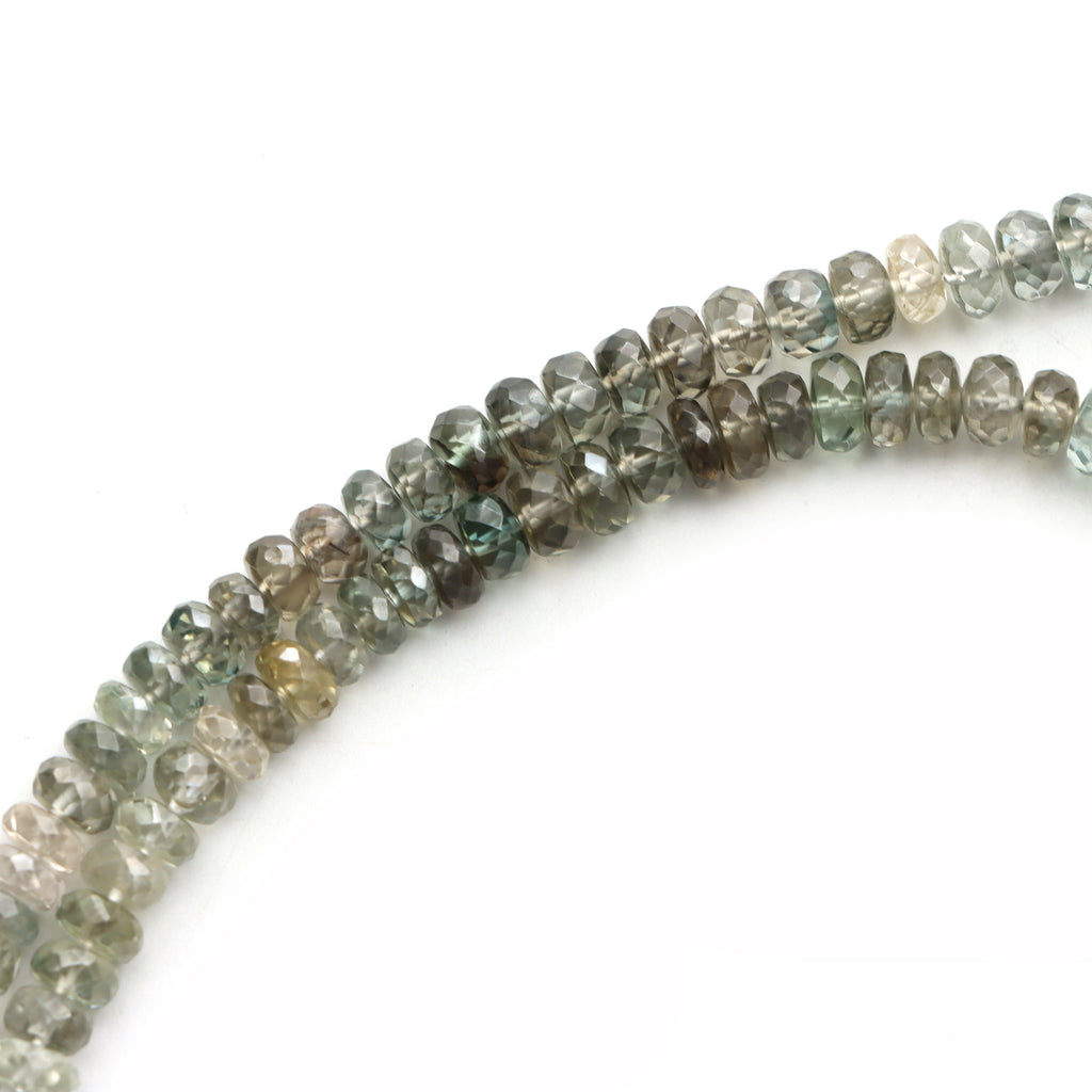 Zircon Faceted Rondelle Beads, 5 To 6.5mm, Zircon Jewelry Making Beads, 18 Inches Full Strand, Price Per Strand