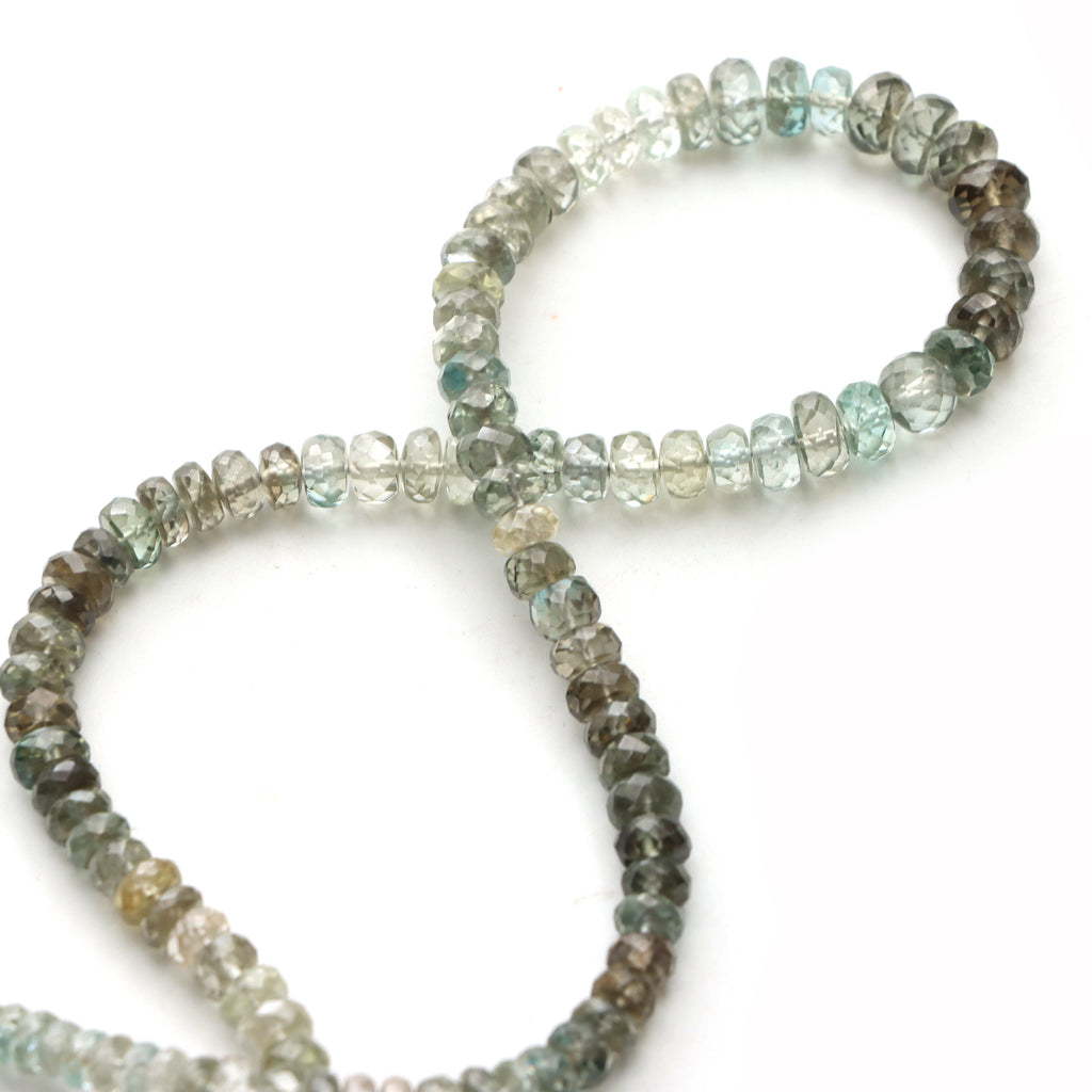 Zircon Faceted Rondelle Beads, 5 To 6.5mm, Zircon Jewelry Making Beads, 18 Inches Full Strand, Price Per Strand