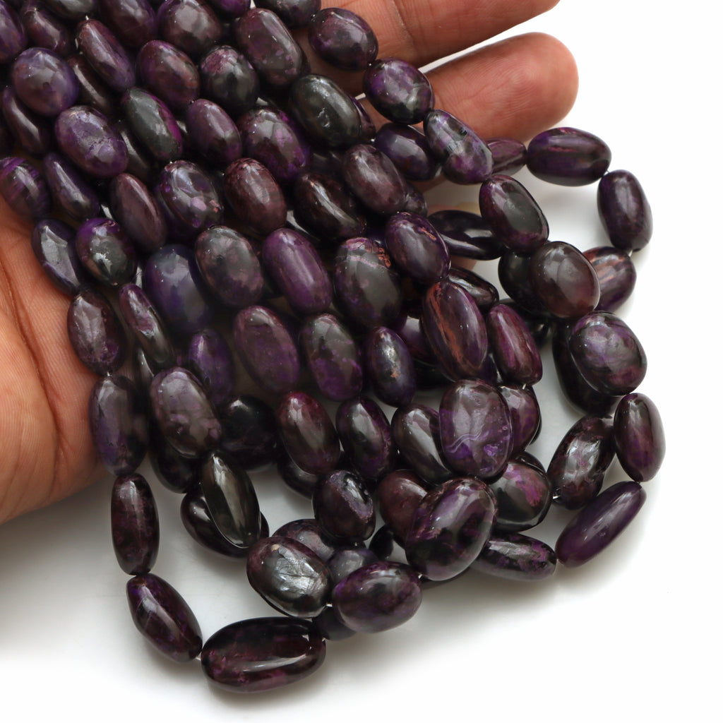 Purple Sugilite Smooth Tumble Beads