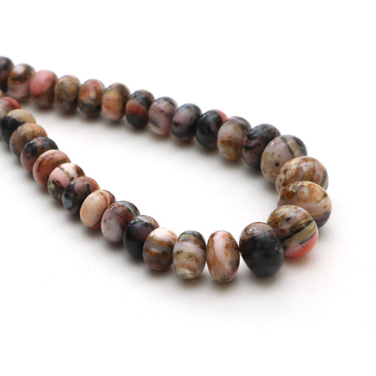 Candy opal smooth rondelle beads, 10 mm to 13 mm, Opal jewelry making beads, Rondelle shape candy opal, 18 inch strand, Price per strand