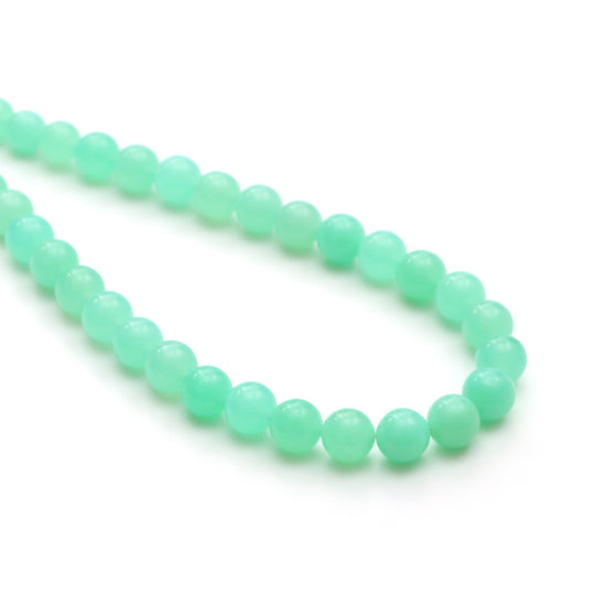Chrysoprase Smooth Round Ball Beads, 7 mm to 8 mm, Chrysoprase Round Shape Beads, Plain Chrysoprase Beads, 18 Inch Strand, Price Per Strand