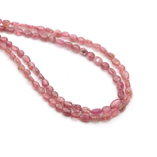 Pink Spinel Smooth Oval Beads, 2.5x3.5 mm To 5x6 mm, Pink Spinel Oval Beads, Spinel Beads, 18 Inches Full Strand, Price Per Strand