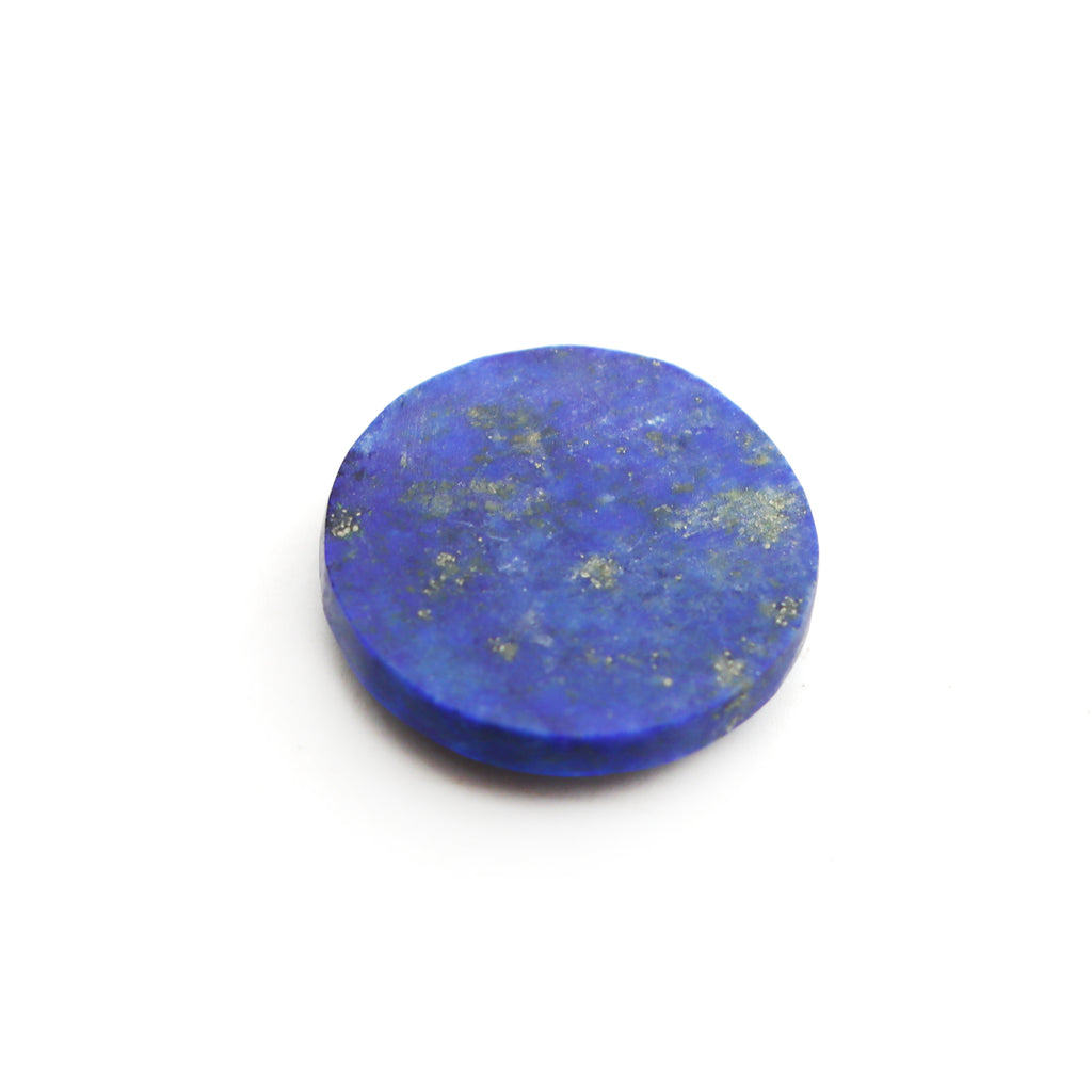 Lapis Round Flower Carving Loose Gemstone