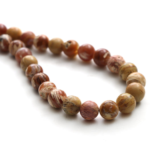 Howardite Opal Smooth Round Balls Beads, 9 mm To 11 mm , Howardite Opal Jewelry Making Beads,, Opal Beads, 18 Inch Strand, Price Per Strand