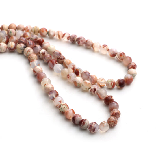 Howardite Opal Smooth Round Ball Beads, 6 mm To 8 mm, Howardite Opal Jewelry Making Beads,, Opal Beads, 18 Inches Strand, Price Per Strand