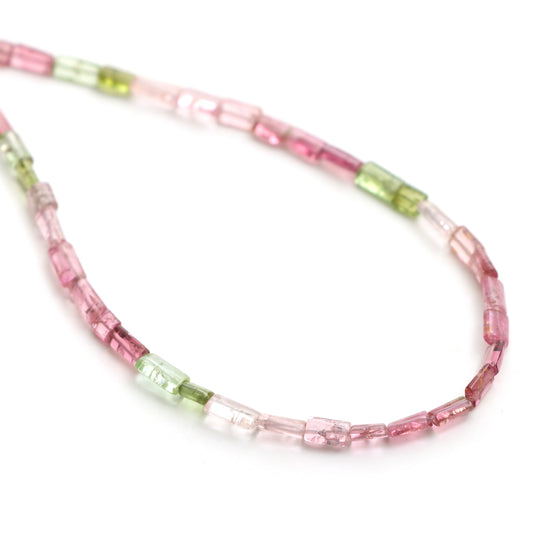 Multi Tourmaline Smooth Cylinder Beads, 4x5 mm To 4x6 mm, Tourmaline Cylinder, Multi Tourmaline Beads, 20 Inch Full Strand, Price Per Strand