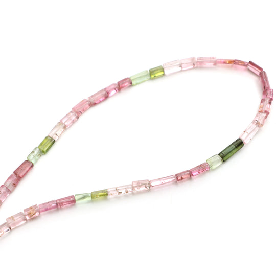 Multi Tourmaline Smooth Cylinder Beads, 4x5 mm To 4x8 mm, Tourmaline Cylinder, Multi Tourmaline Beads, 20 Inch Full Strand, Price Per Strand