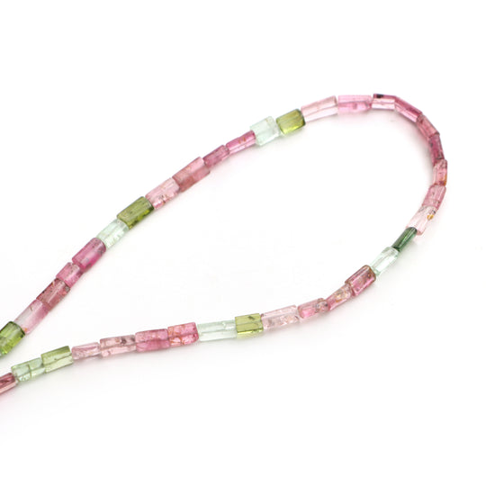 Multi Tourmaline Smooth Cylinder Beads, 4x5 mm To 4x8 mm, Tourmaline Cylinder, Multi Tourmaline Beads, 20 Inch Full Strand, Price Per Strand
