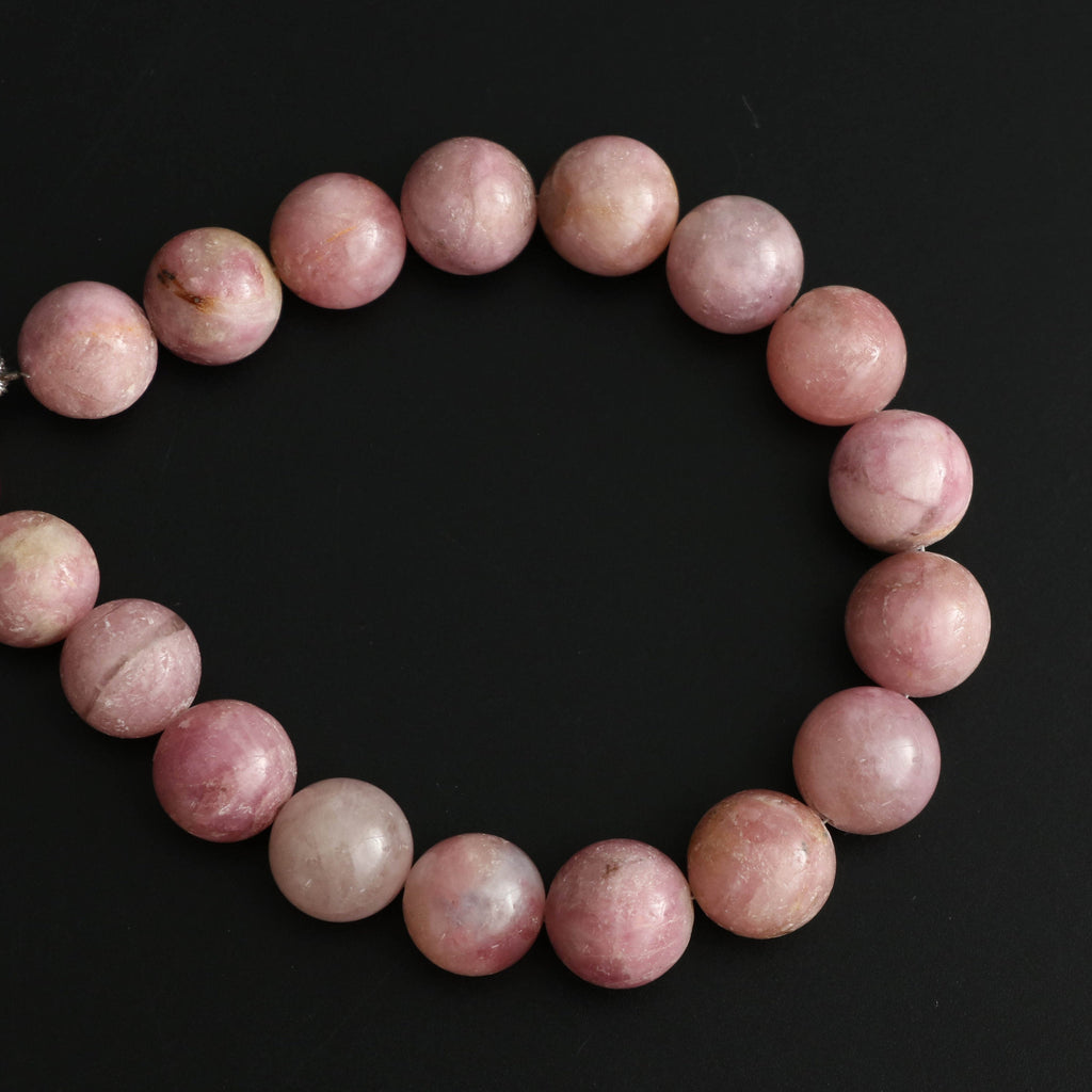 Pink Tourmaline Smooth Balls Beads, 11.5 mm to 12.5 mm, Tourmaline Round, Tourmaline strand, 8 Inch Full Strand, Per Strand Price - National Facets, Gemstone Manufacturer, Natural Gemstones, Gemstone Beads