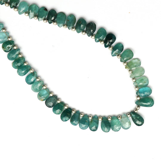 Grandidierite Faceted Pear Beads, 5x7 mm to 5x9 mm, Grandidierite Jewelry Making Beads, 8 Inch Strand